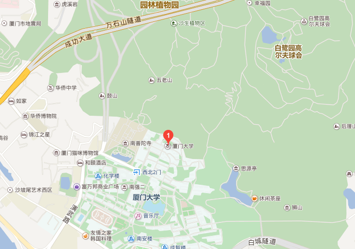 (厦门大学医学院)地理位置