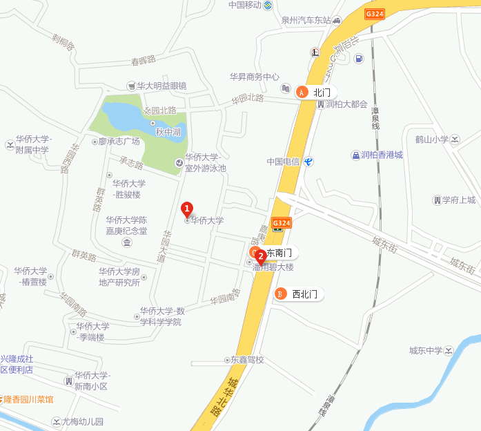 (华侨大学生物医学院)地理位置