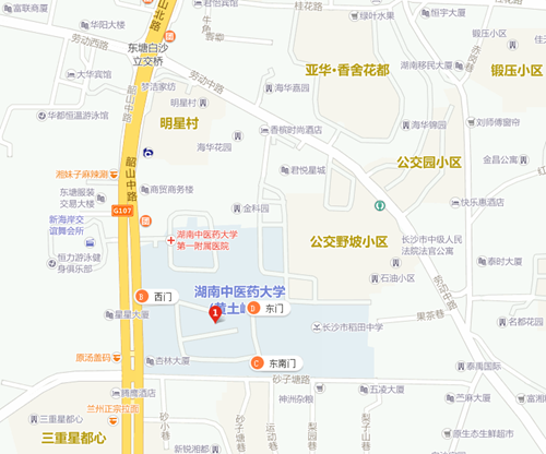 （湖南中医药大学湘杏学院）地理位置